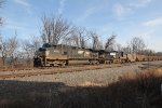 NS 9590 leads a coal train at MP 116